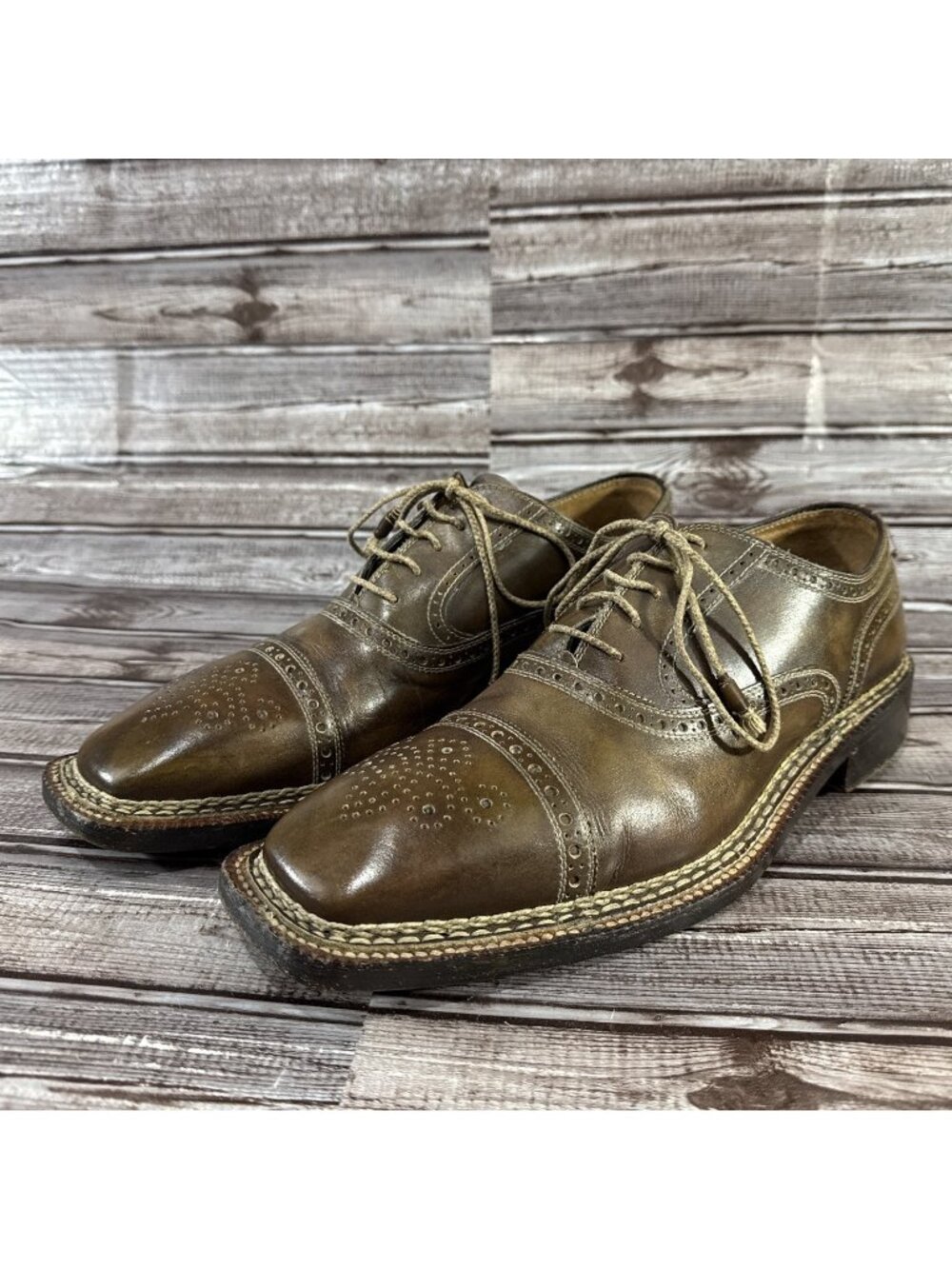 Bettanin & Venturi x Barneys NY Cap Toe Full Brogue Oxford Size 11 ($1,625) - Picture 1 of 10